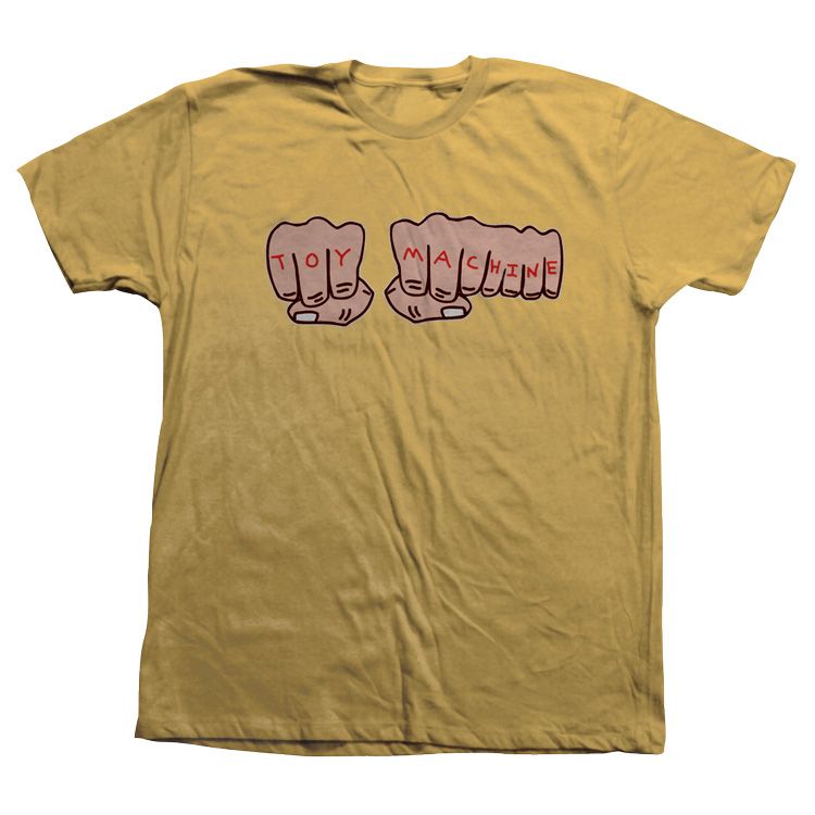 TOY MACHINE - FISTS T-SHIRT GINGER - The Drive Skateshop