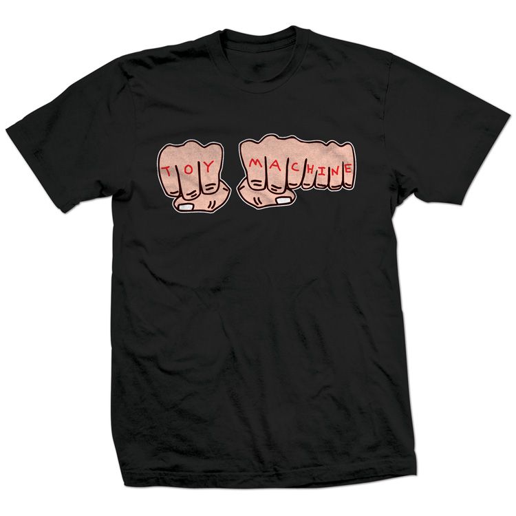 TOY MACHINE FISTS YOUTH TEE BLACK