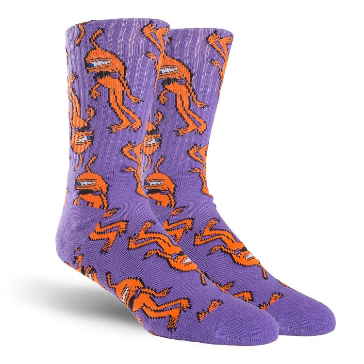 TOY MACHINE SOCKS MULTI SECT PURPLE - The Drive Skateshop