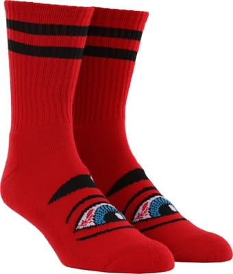 TOY MACHINE SOCKS BLOODSHOT EYE DARK RED