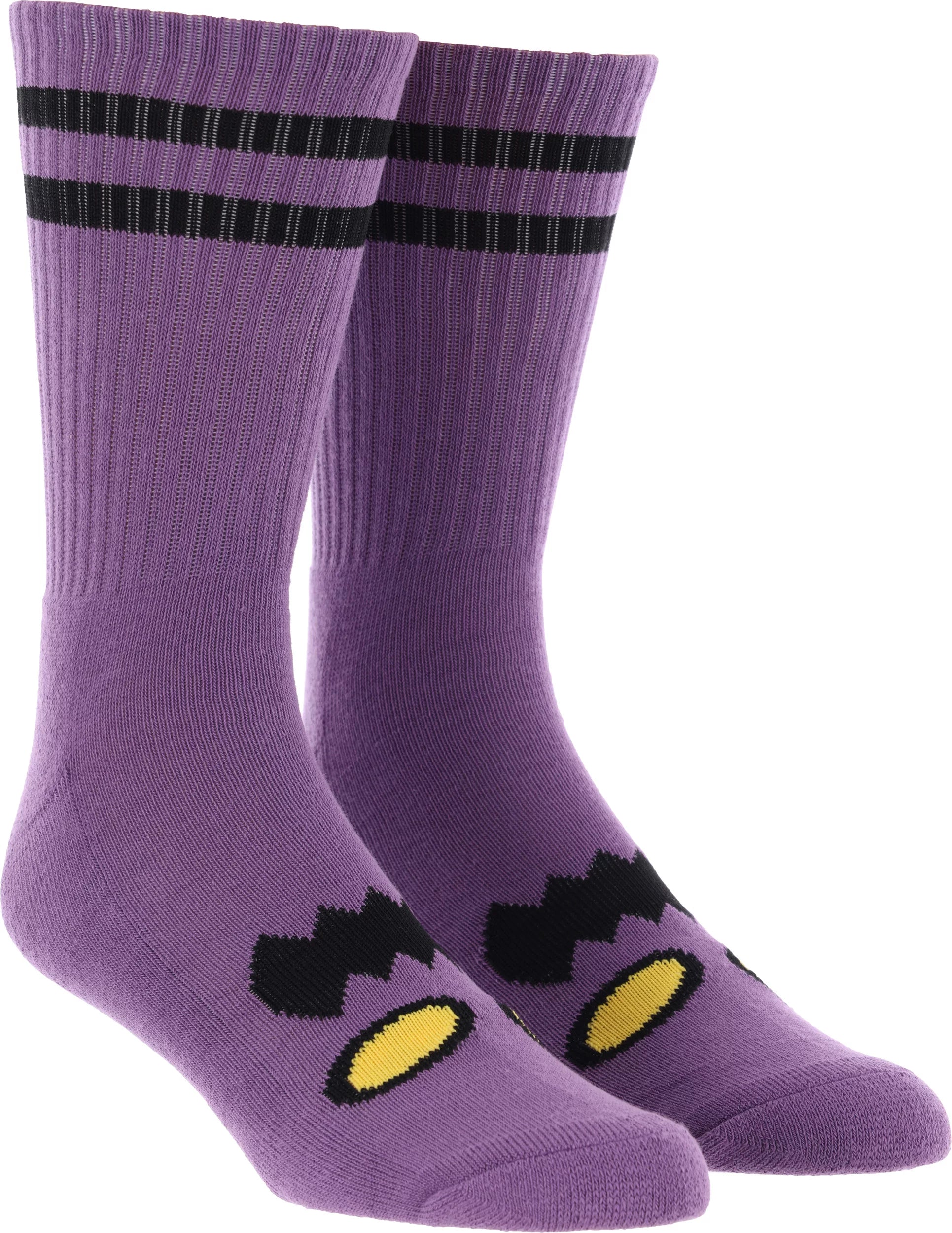 TOY MACHINE SOCKS MONSTER FACE LAVENDER - The Drive Skateshop