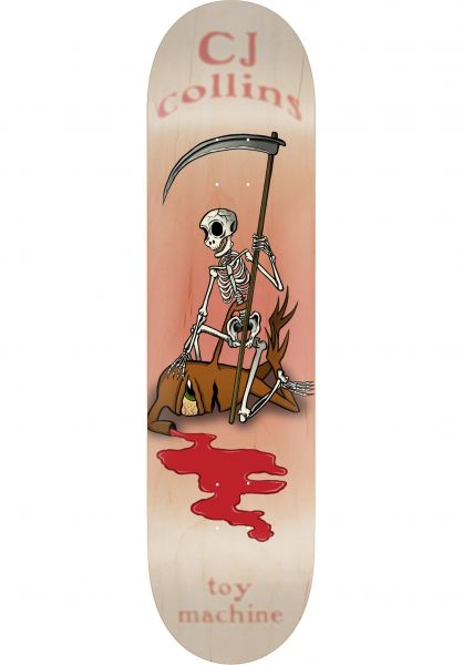 TOY MACHINE DECK - COLLINS REAPER SKELETON (8.25")