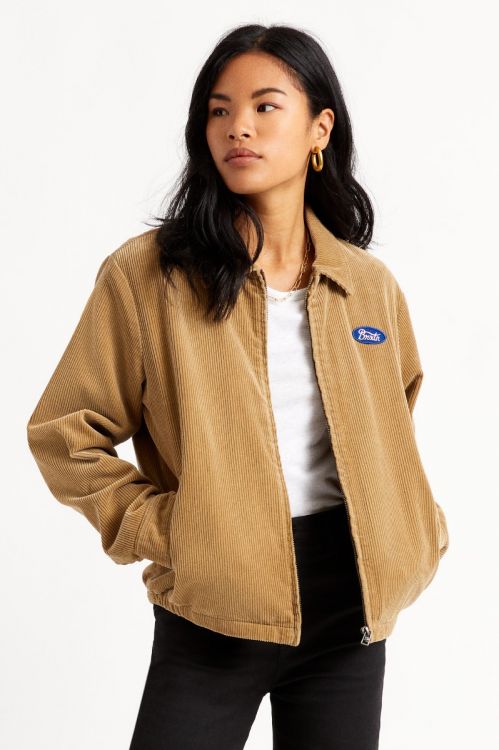 BRIXTON UTOPIA JKT - KHAKI - 100% COTTON - The Drive Skateshop
