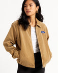 BRIXTON UTOPIA JKT - KHAKI - 100% COTTON - The Drive Skateshop