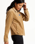 BRIXTON UTOPIA JKT - KHAKI - 100% COTTON - The Drive Skateshop