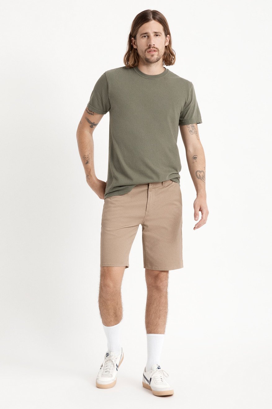 BRIXTON CHOICE CHINO SHORT KHAKI - The Drive Skateshop