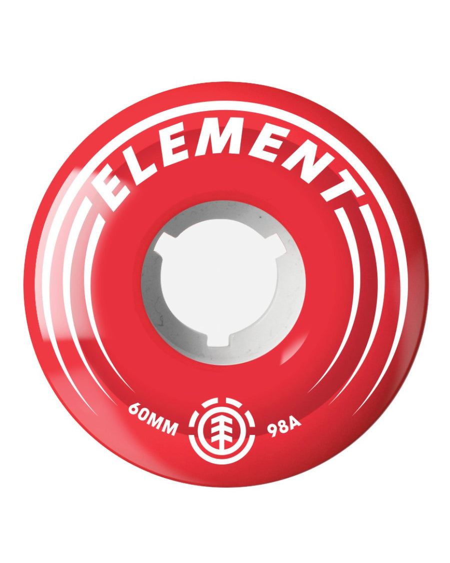 ELEMENT CRUISER WHEELS RED 78A (60MM) - The Drive Skateshop