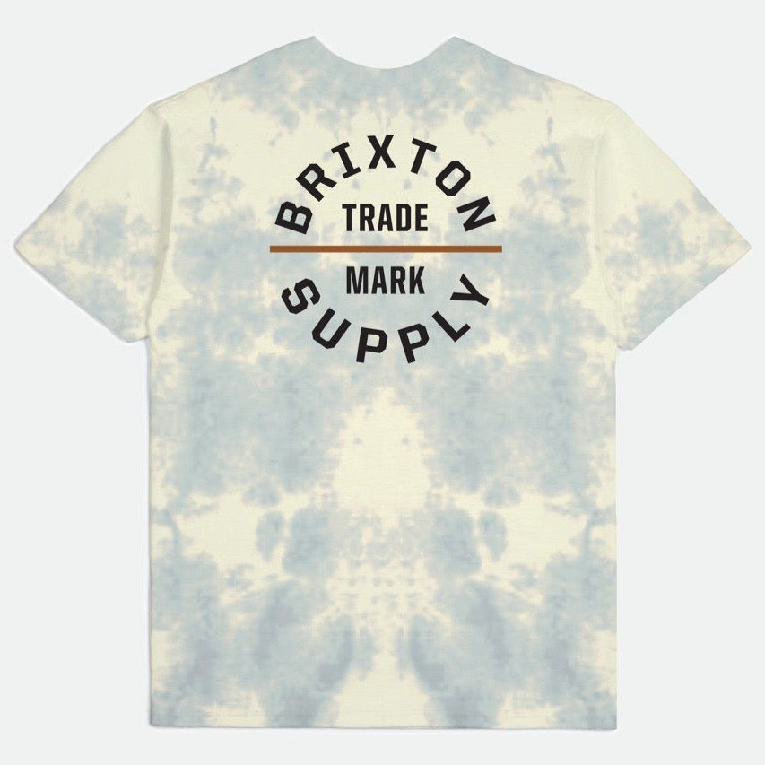 BRIXTON OATH S/S T-SHIRT YELLOW TIE DYE - The Drive Skateshop