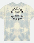 BRIXTON OATH S/S T-SHIRT YELLOW TIE DYE - The Drive Skateshop